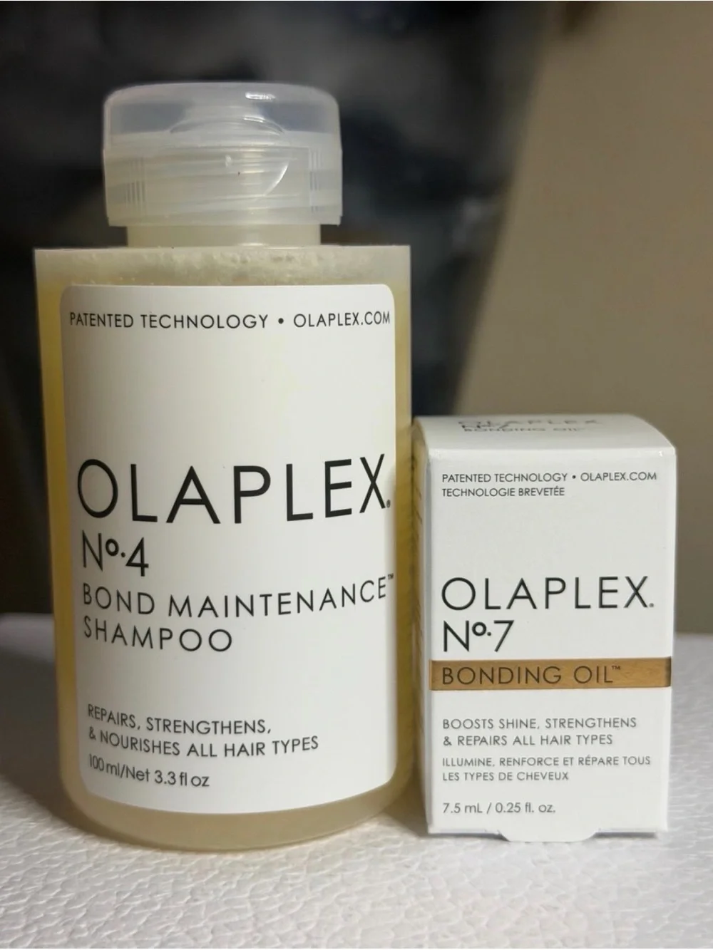 Olaplex No.4 Bond Maintenance Shampoo 100ml & No.7 Bonding Oil 7.5ml